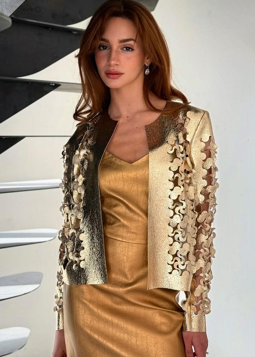 Oriana Vegan Leather Jacket