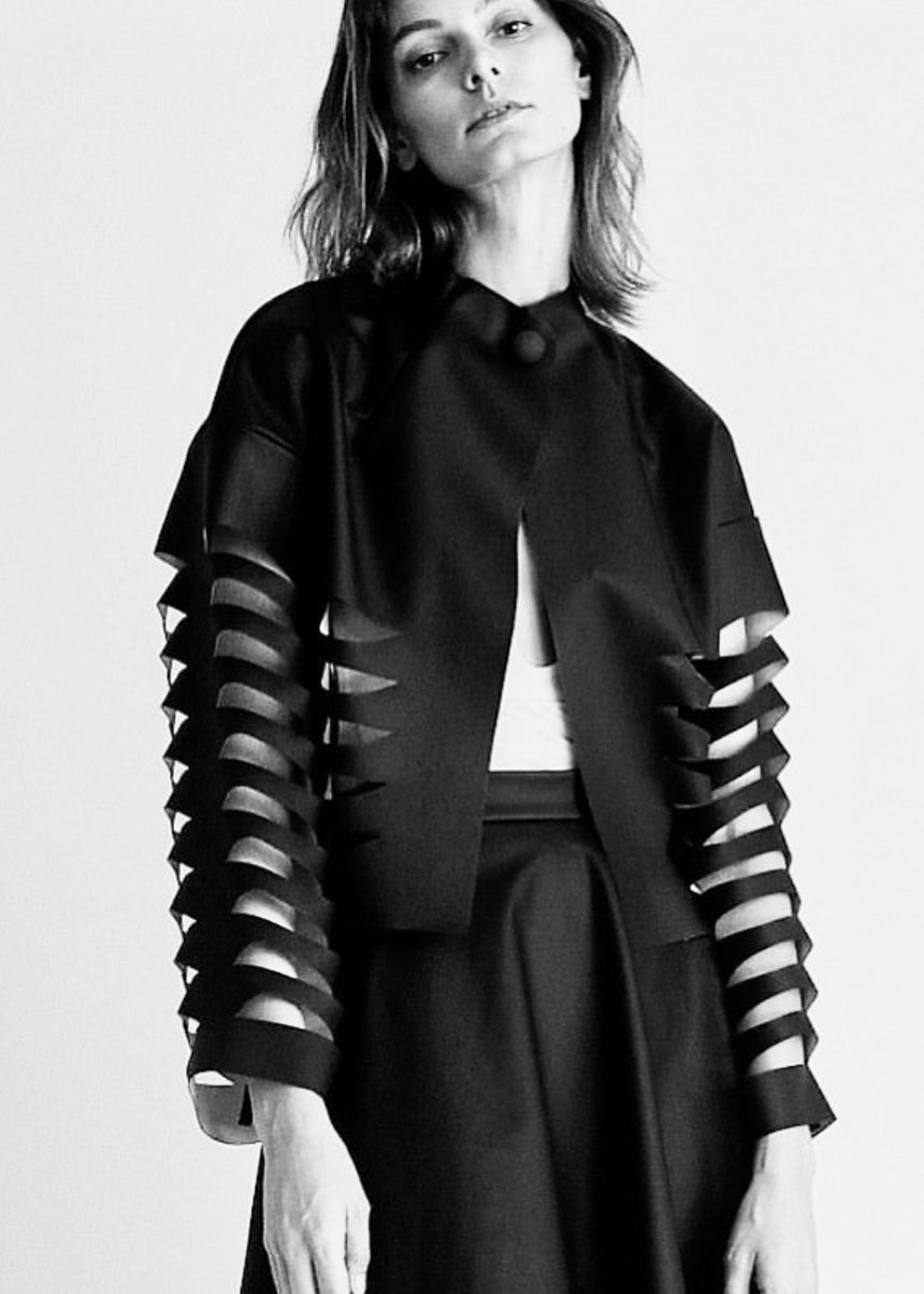Twin Flank Leather Jacket