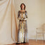 Velvet Mosaic Long Dress